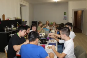 Repas fondue au fromage à Tramelan, photo 8