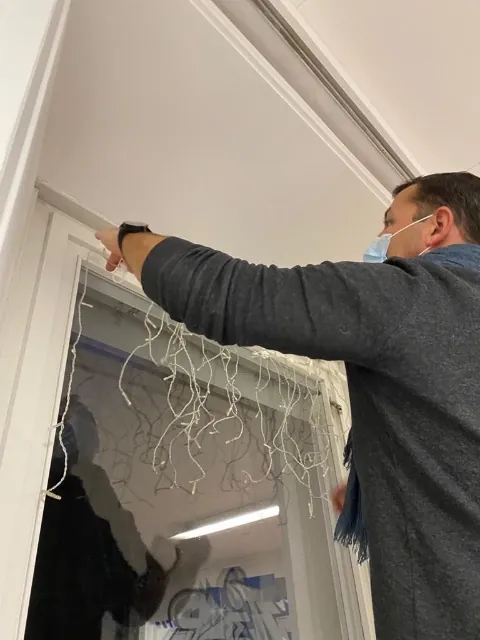 Décoration du local de Tramelan pour les fêtes de fin d'année, photo 1
