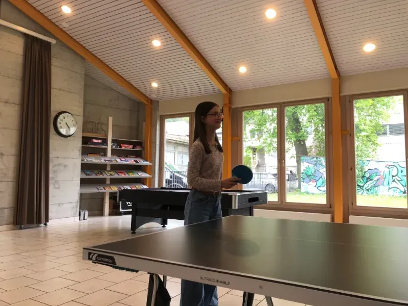 Tournoi de ping-pong au local de Malleray