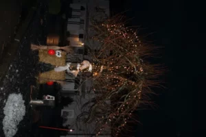 Installation et inauguration de la décoration de Noël à Tramelan, photo 10