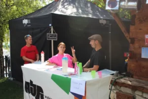 Stand de prévention à la Foire de Chaindon à Reconvilier, photo 1