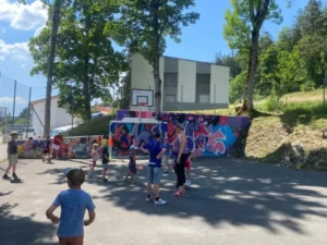 Inauguration des buts de la place de la Violette à Tramelan, photo 2